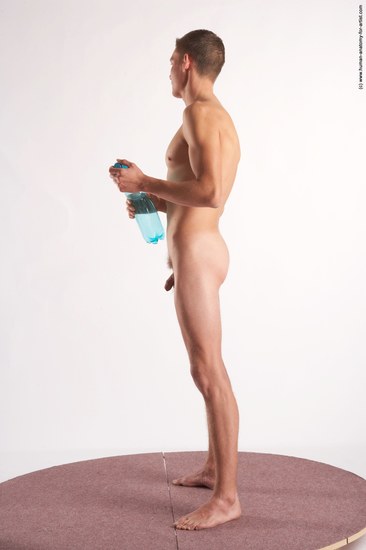 Nude Holding Man White Standing poses - ALL Slim Short Brown Standing poses - simple Realistic