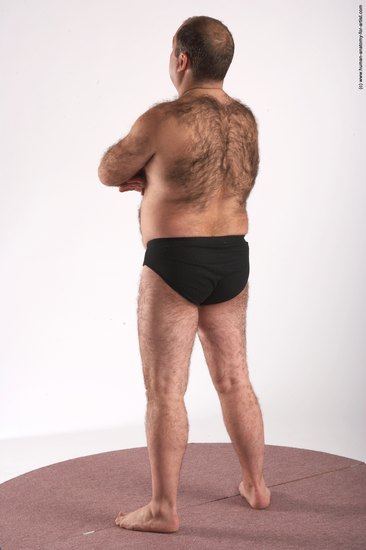 Underwear Man White Standing poses - ALL Chubby Bald Brown Standing poses - simple Academic