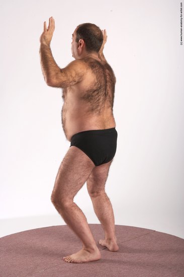 Underwear Man White Standing poses - ALL Chubby Bald Brown Standing poses - simple Academic