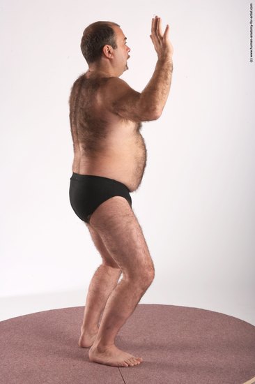 Underwear Man White Standing poses - ALL Chubby Bald Brown Standing poses - simple Academic