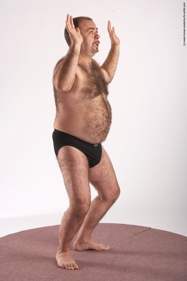 Underwear Man White Standing poses - ALL Chubby Bald Brown Standing poses - simple Academic