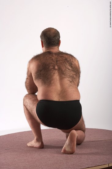 Underwear Man White Kneeling poses - ALL Chubby Bald Brown Kneeling poses - on both knees Academic