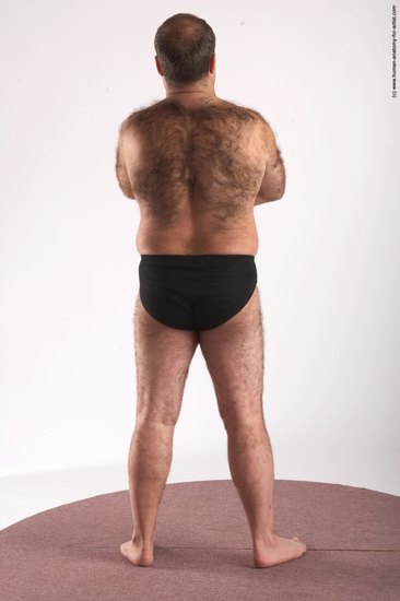 Underwear Man White Standing poses - ALL Chubby Bald Brown Standing poses - simple Academic