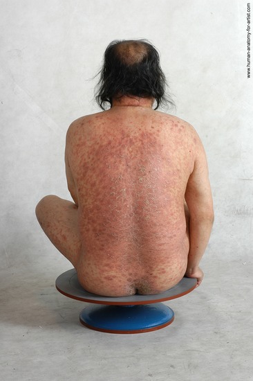 and more Nude Man Asian Sitting poses - simple Chubby Bald Black Sitting poses - ALL Realistic