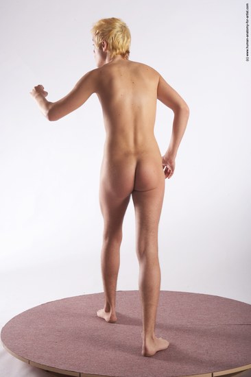 Nude Man White Standing poses - ALL Average Short Blond Standing poses - simple Realistic