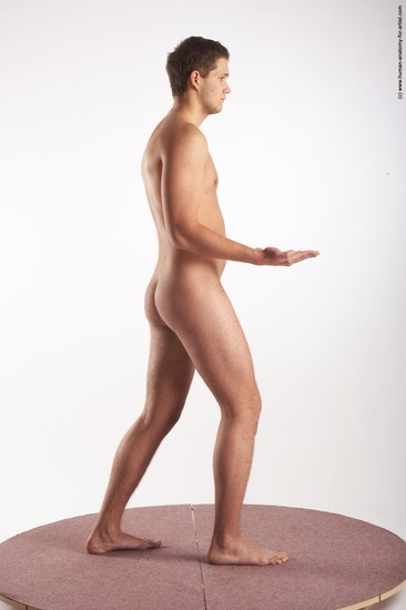 Nude Man White Standing poses - ALL Average Short Brown Standing poses - simple Realistic