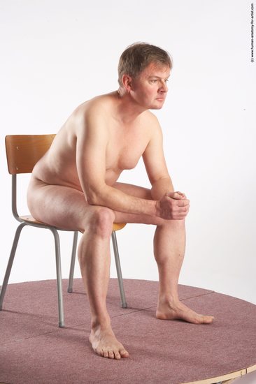 Nude Man White Sitting poses - simple Average Short Grey Sitting poses - ALL Realistic