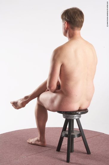 Nude Man White Sitting poses - simple Average Short Grey Sitting poses - ALL Realistic