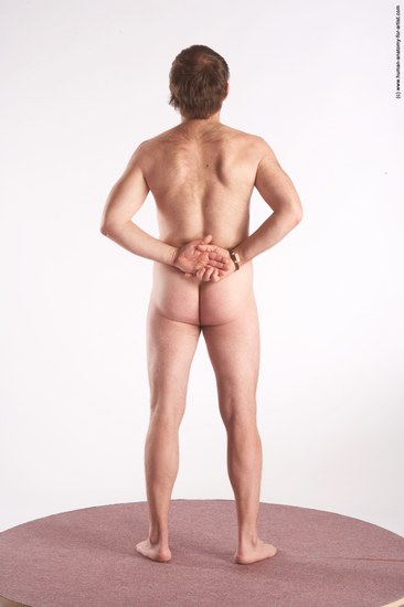 Nude Man White Standing poses - ALL Slim Short Brown Standing poses - simple Realistic