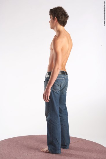 Casual Man White Standing poses - ALL Slim Short Brown Standing poses - simple Academic