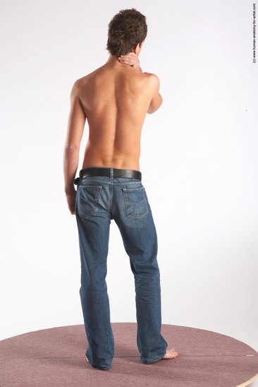 Casual Man White Standing poses - ALL Slim Short Brown Standing poses - simple Academic