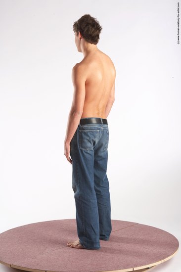 Casual Man White Standing poses - ALL Slim Short Brown Standing poses - simple Academic