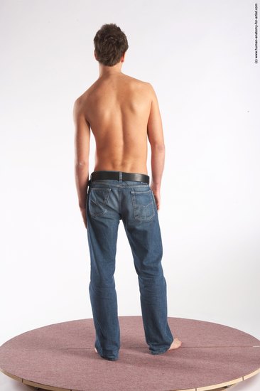 Casual Man White Standing poses - ALL Slim Short Brown Standing poses - simple Academic