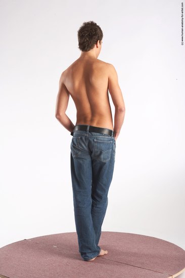 Casual Man White Standing poses - ALL Slim Short Brown Standing poses - simple Academic