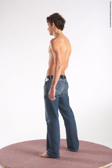 Casual Man White Standing poses - ALL Slim Short Brown Standing poses - simple Academic