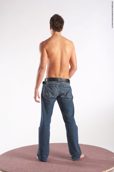 Casual Man White Standing poses - ALL Slim Short Brown Standing poses - simple Academic