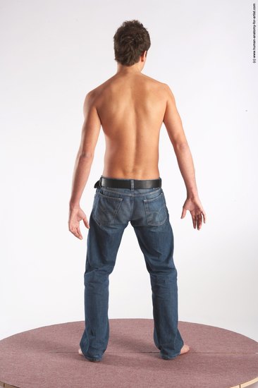 Casual Man White Standing poses - ALL Slim Short Brown Standing poses - simple Academic