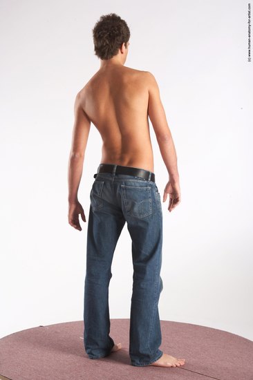 Casual Man White Standing poses - ALL Slim Short Brown Standing poses - simple Academic