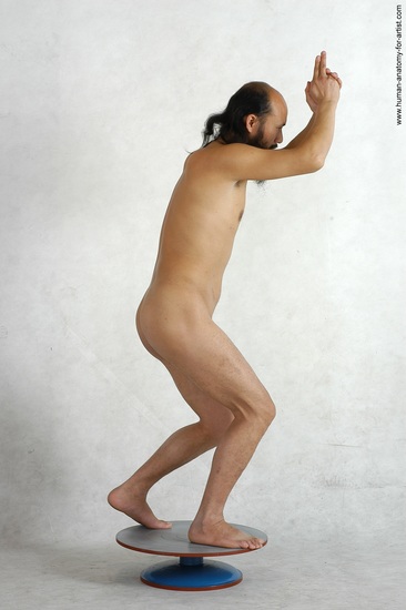 Nude Man Asian Standing poses - ALL Slim Bald Black Standing poses - simple Realistic