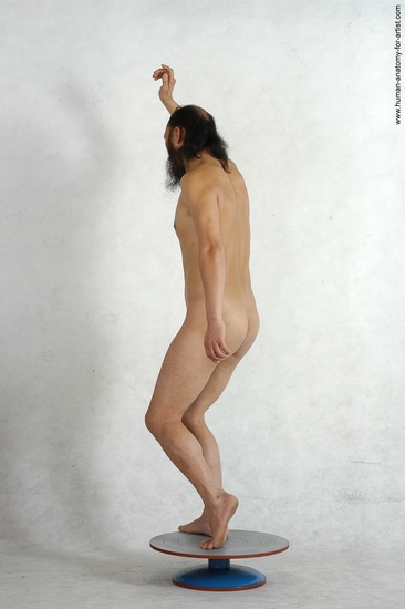 Nude Man Asian Standing poses - ALL Slim Bald Black Standing poses - simple Realistic