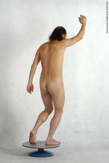 Nude Man Asian Standing poses - ALL Slim Bald Black Standing poses - simple Realistic