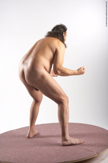 Nude Man Another Standing poses - ALL Chubby Long Grey Standing poses - simple Realistic