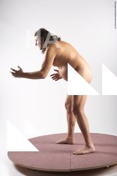 Nude Man Another Standing poses - ALL Chubby Long Grey Standing poses - simple Realistic