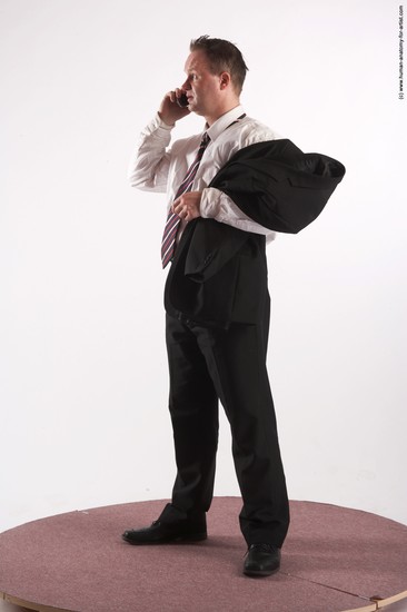 Business Holding Man White Standing poses - ALL Average Short Grey Standing poses - simple Academic