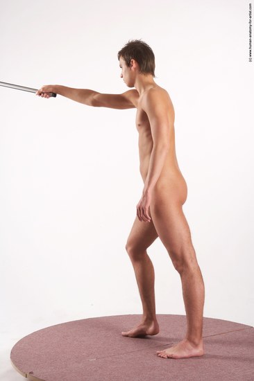 Nude Holding Man White Standing poses - ALL Slim Short Brown Standing poses - simple Realistic