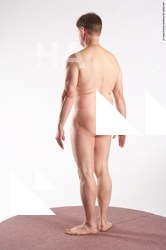 Nude Man White Standing poses - ALL Average Short Grey Standing poses - simple Realistic