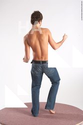 Casual Man White Standing poses - ALL Slim Short Brown Standing poses - simple Academic