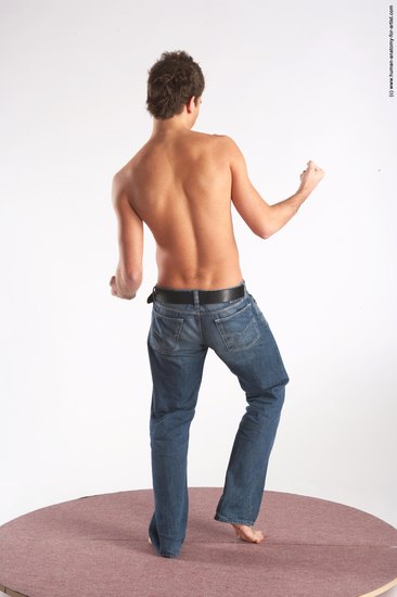 Casual Man White Standing poses - ALL Slim Short Brown Standing poses - simple Academic