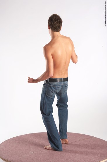 Casual Man White Standing poses - ALL Slim Short Brown Standing poses - simple Academic