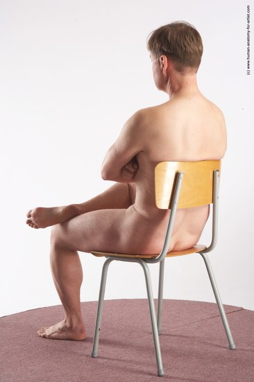 Nude Man White Sitting poses - simple Average Short Grey Sitting poses - ALL Realistic