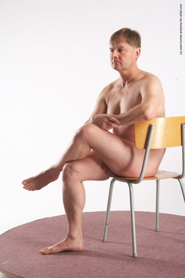 Nude Man White Sitting poses - simple Average Short Grey Sitting poses - ALL Realistic