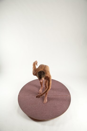 Nude Man White Standing poses - ALL Athletic Short Brown Standing poses - bend over Multi angles poses Realistic