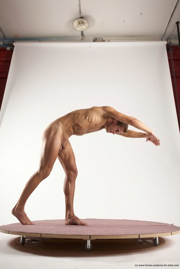 Nude Man White Athletic Short Brown Sitting poses - ALL Sitting poses - on knees Multi angles poses Realistic