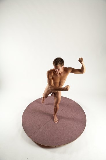 Nude Man White Standing poses - ALL Athletic Short Brown Standing poses - simple Multi angles poses Realistic