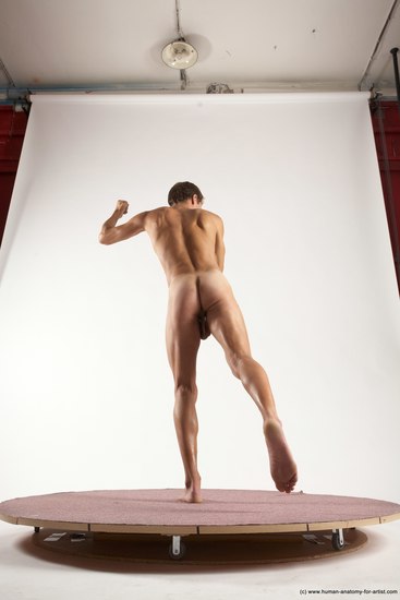 Nude Man White Standing poses - ALL Athletic Short Brown Standing poses - simple Multi angles poses Realistic