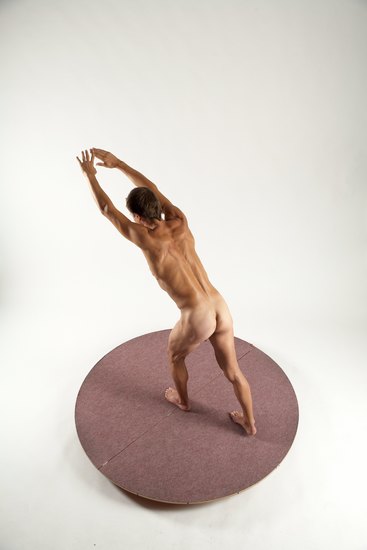 Nude Man White Standing poses - ALL Athletic Short Brown Standing poses - simple Multi angles poses Realistic