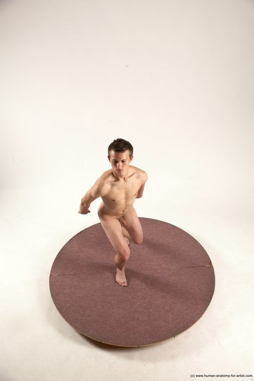 Nude Man White Standing poses - ALL Slim Short Brown Standing poses - simple Multi angles poses Realistic