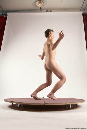 Nude Man White Standing poses - ALL Slim Short Brown Standing poses - simple Multi angles poses Realistic