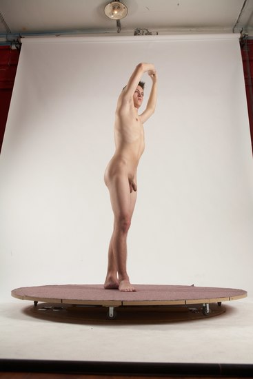 Nude Man White Standing poses - ALL Slim Short Brown Standing poses - simple Multi angles poses Realistic