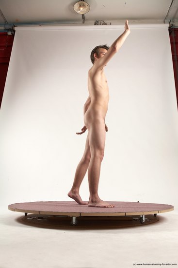 Nude Man White Standing poses - ALL Slim Short Brown Standing poses - simple Multi angles poses Realistic