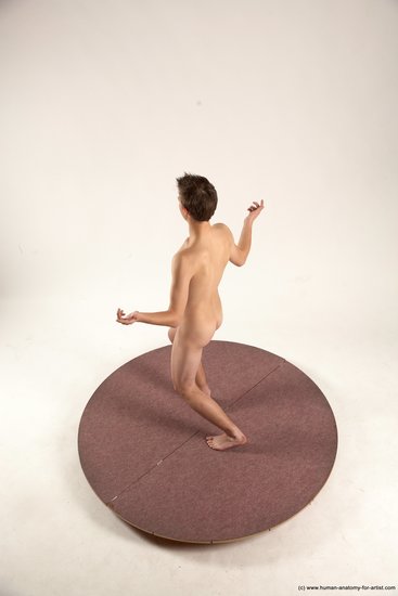 Nude Man White Standing poses - ALL Slim Short Brown Standing poses - simple Multi angles poses Realistic