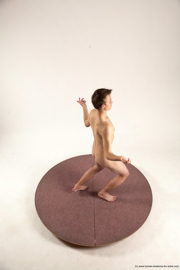 Nude Man White Standing poses - ALL Slim Short Brown Standing poses - simple Multi angles poses Realistic