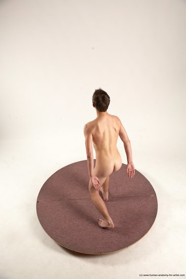 Nude Man White Standing poses - ALL Slim Short Brown Standing poses - simple Multi angles poses Realistic