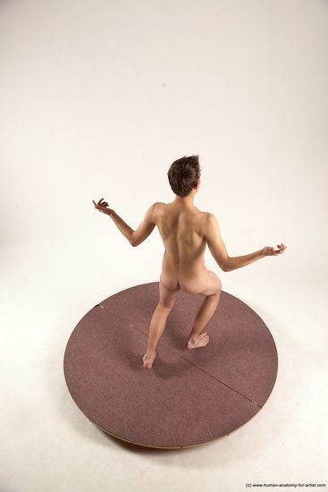 Nude Man White Standing poses - ALL Slim Short Brown Standing poses - simple Multi angles poses Realistic