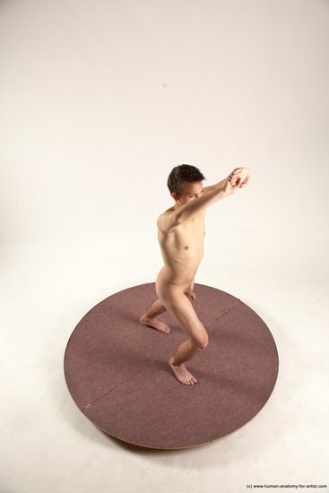 Nude Man White Standing poses - ALL Slim Short Brown Standing poses - simple Multi angles poses Realistic