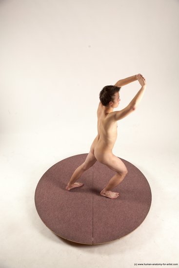 Nude Man White Standing poses - ALL Slim Short Brown Standing poses - simple Multi angles poses Realistic